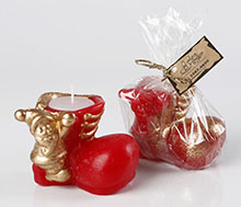 Vela Botinha com Papai Noel